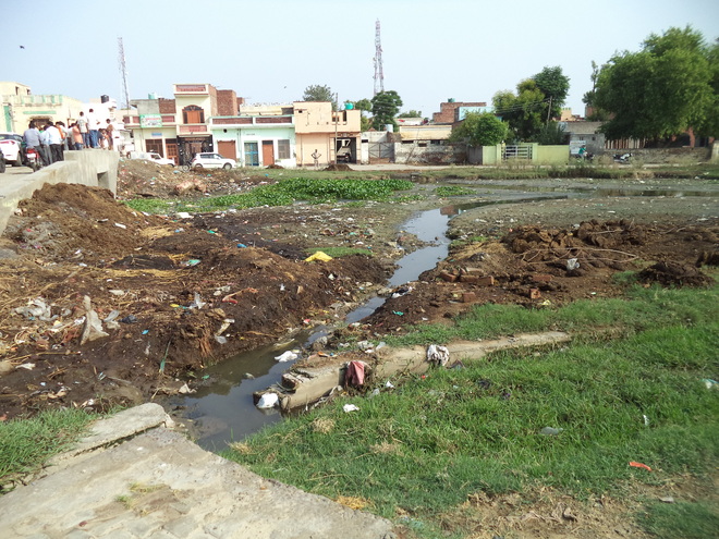 Choked drains, stinking ponds mar growth in Khattar’s village