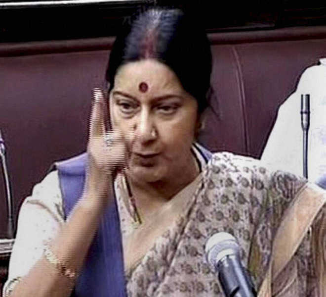 Heated exchanges over Sushma''s remarks forces RS  to adjourn