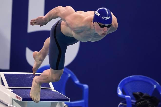 Guy eclipses Oly champs, including Chinese Sun, to win 200m freestyle gold