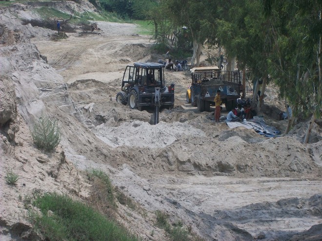 Fazilka residents protest illegal mining