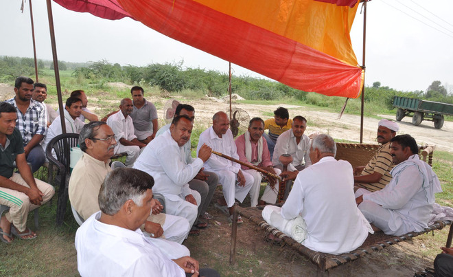 Karnal village farmers stand guard to stop sand mining