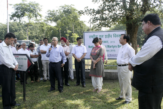 Tributes paid to forest martyrs at FRI