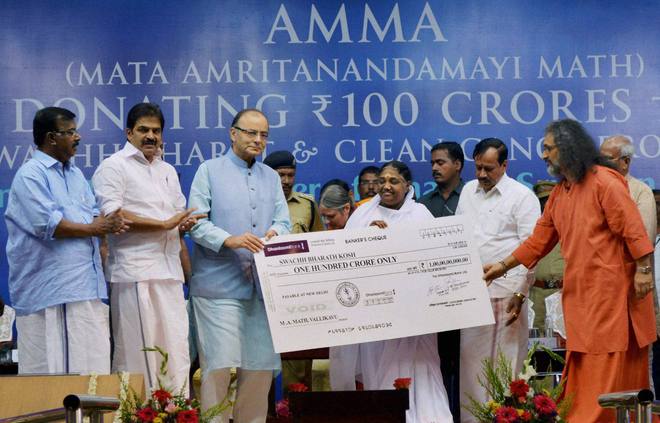 Amma donates Rs100 cr for ‘Namami Gange’