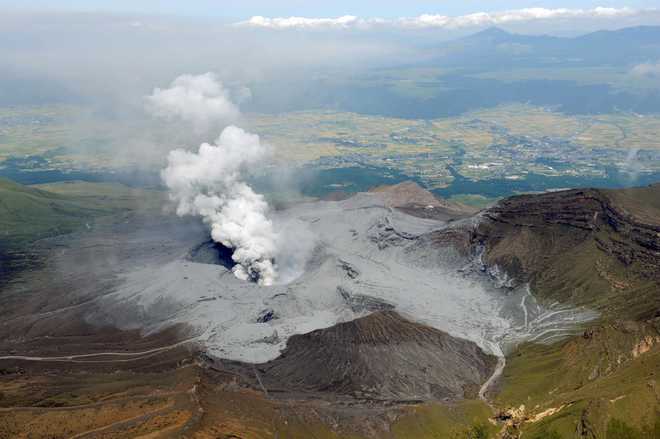 Japan’s Mount Aso volcano erupts, no reports of injuries