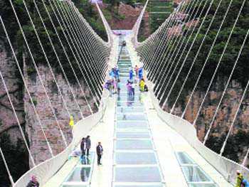 World’s longest, highest glass bridge reopens