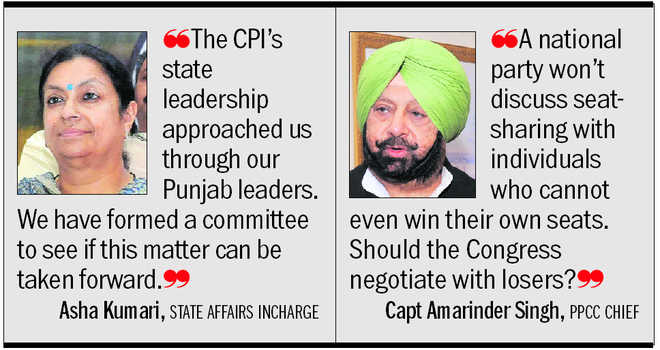 Cong in talks with CPI, not Sidhu