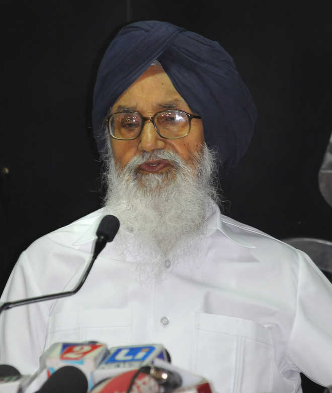 Badal announces 100 cr grant for burial grounds; calls Capt, Kejriwal ‘paper tigers’