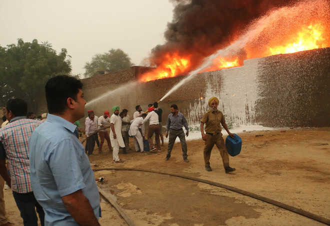 Tyre factory fire causes loss worth lakhs