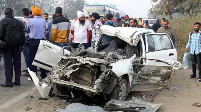 4 killed in Jagraon road mishap : The Tribune India