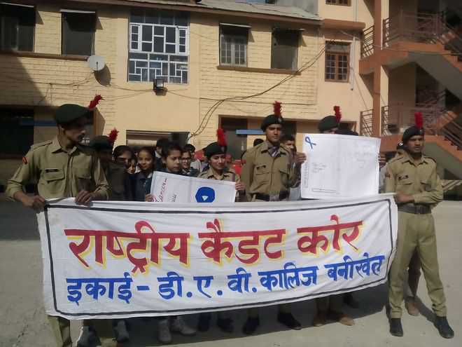 NCC cadets take out awareness rally