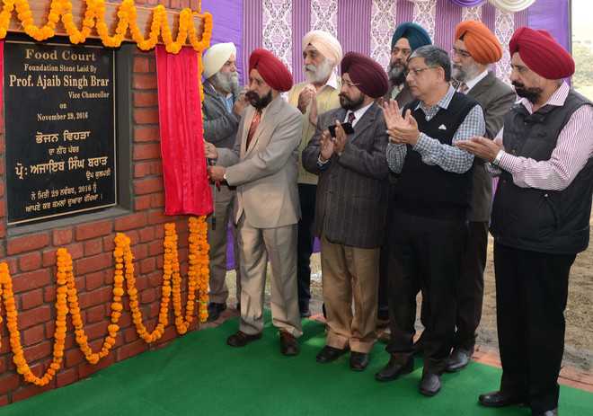 Stone of food courts laid at GND University