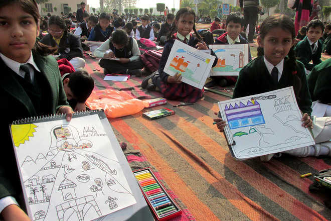 1,200 kids paint their ideas of ‘Namami Gange’