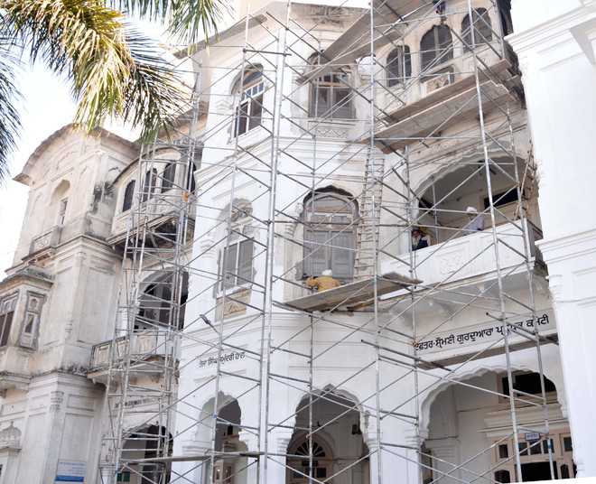 Historic Samundri Hall being renovated