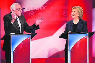 Clinton, Sanders trade barbs in first face-off