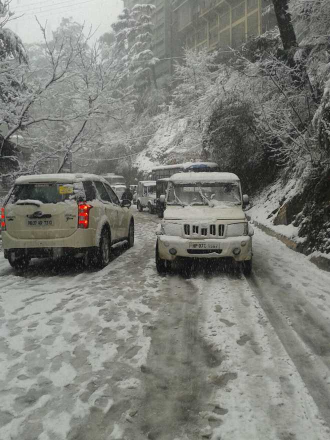 Shimla gets snow after long dry spell