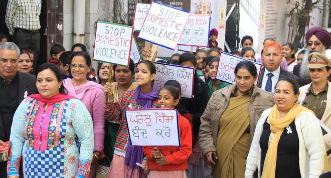 Awareness rally against domestic violence