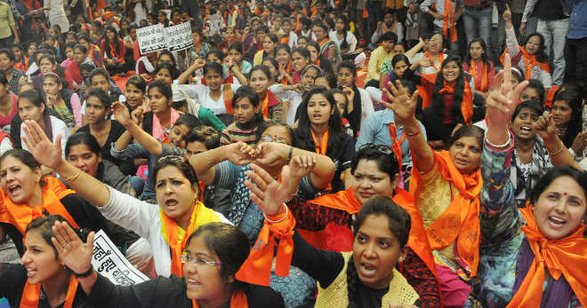 ABVP protests against ‘anti-nationals’