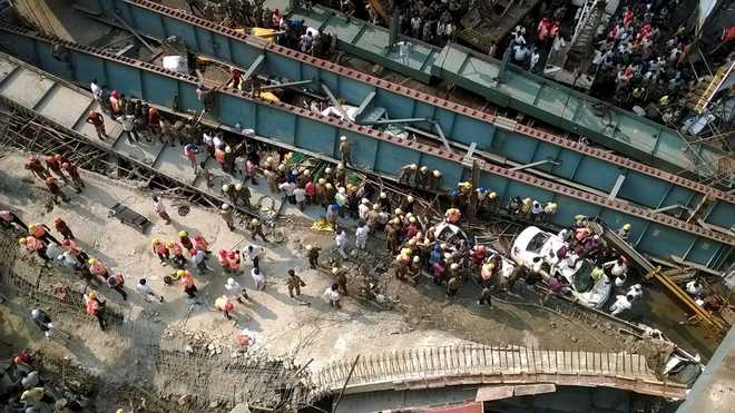 In pics: Flyover collapses in Kolkata - The Tribune