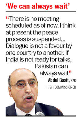 Peace process is suspended: Pak