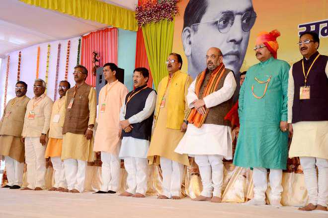 Cong ignored Ambedkar’s contributions: Amit Shah