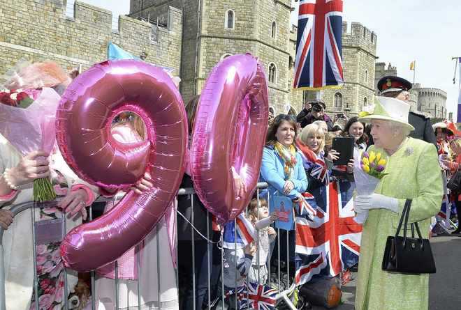 Britain celebrates as Queen turns 90