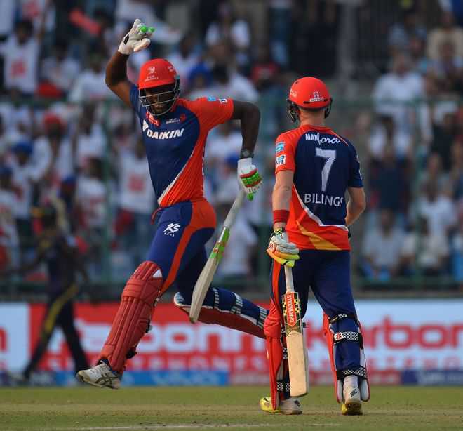 Daredevils beat KKR, rise to joint 2nd