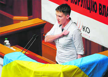 Freed pilot sworn in as Ukrainian lawmaker
