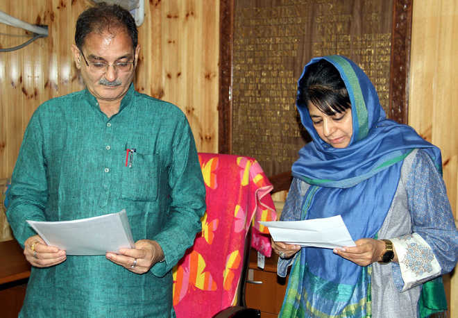 Mehbooba calls for peace and development in state