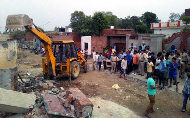 Buildings being used for drug trade razed