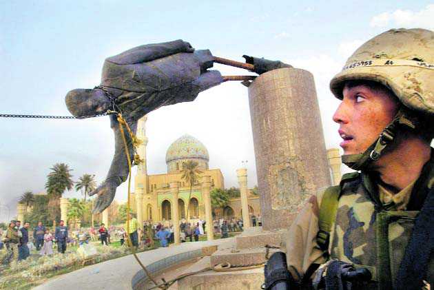 ‘I regret striking Saddam’s statue’ : The Tribune India