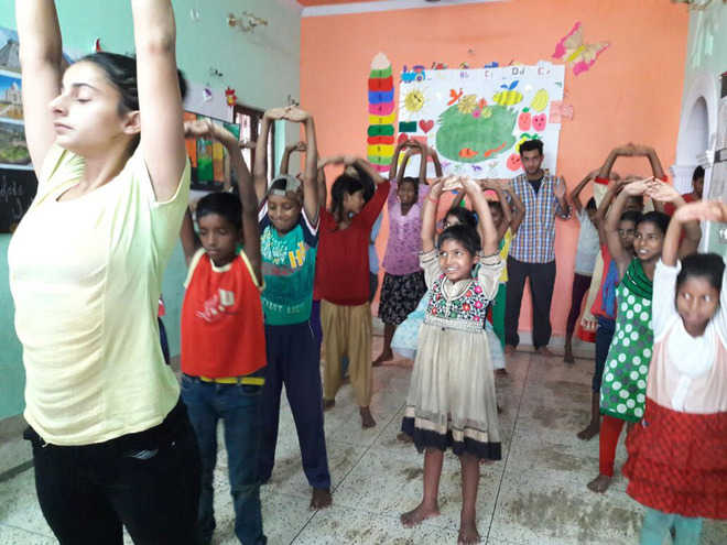 Dance workshop for underprivileged kids