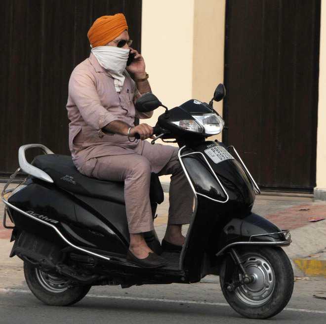 Ban on riding with covered faces