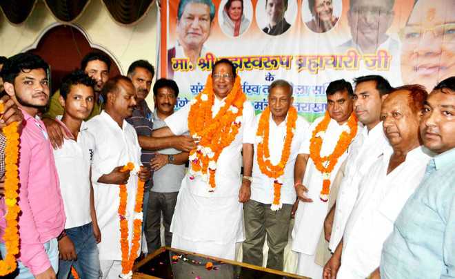 Brahmachari felicitated for new role