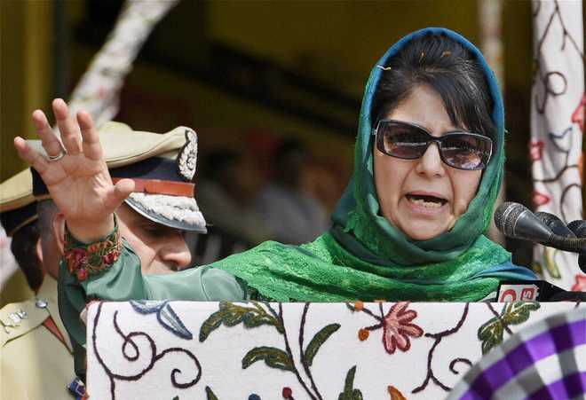 Take action against overground workers, act tough: BJP to Mehbooba