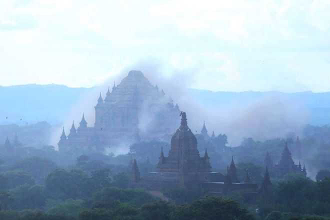 Famous Bagan pagodas damaged