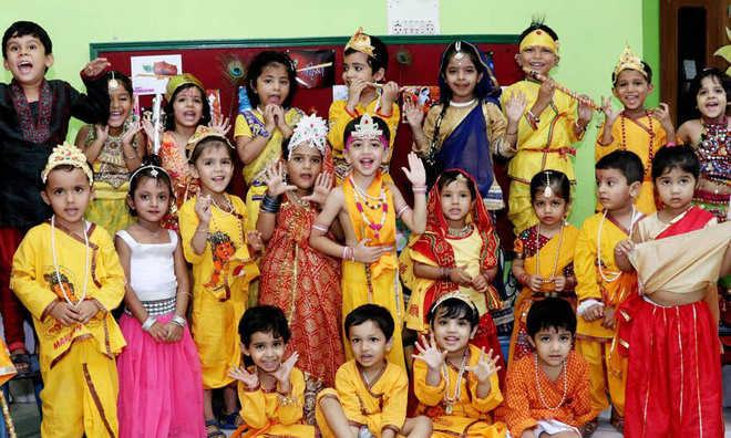 Janmashtami celebrated in various schools