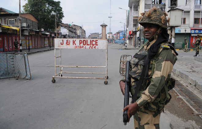 Image result for curfew in kashmir