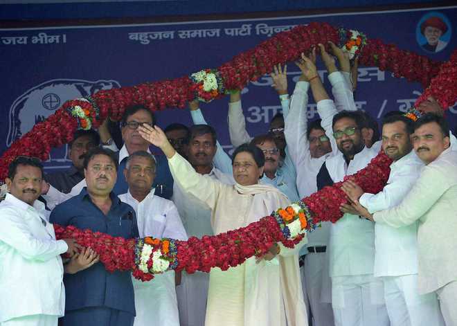 BJP lapping up our rejected stuff: Mayawati