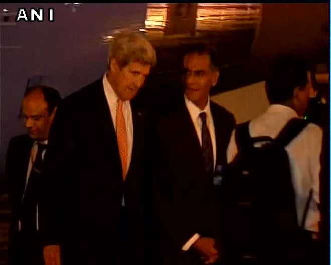 Kerry arrives in India for 2nd Indo-US strategic dialogue