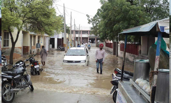 Abohar tehsil complex inundated