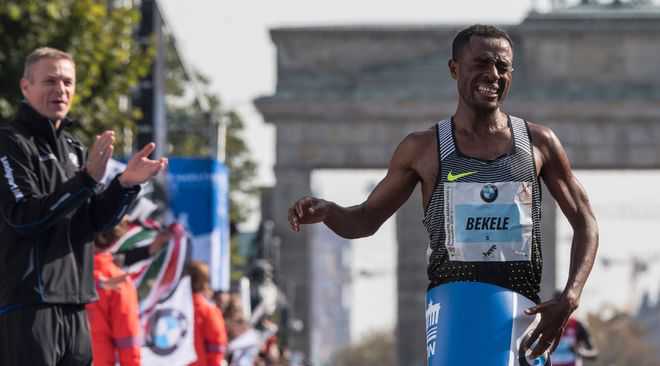 Bekele wins Berlin Marathon, misses world mark by 6 secs