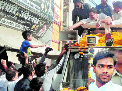 Shoe hurled at Rahul in UP