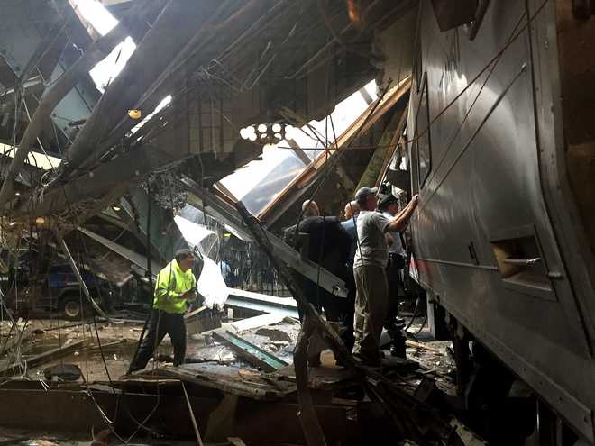 Train crashes into New Jersey station, over 100 reported hurt