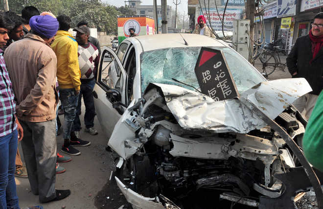 3 killed in road accident on Bhagu road