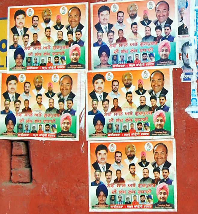 Posters still on display in inner localities