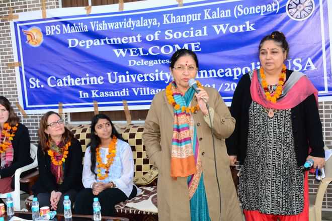 US students on 3-day visit to women’s varsity in Sonepat