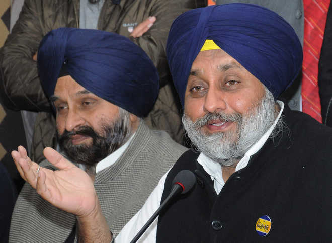 AAP resorting to violence:Sukhbir