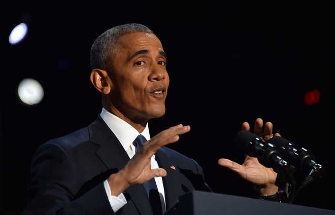 In final address, Obama urges Americans to stand up for values