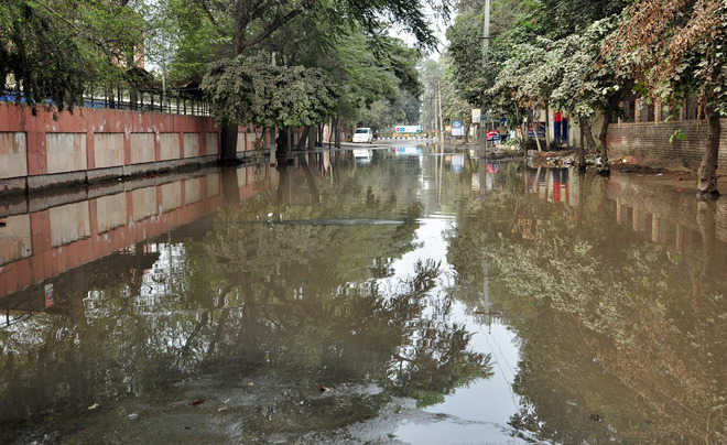Roads remain submerged in dirty water for second day