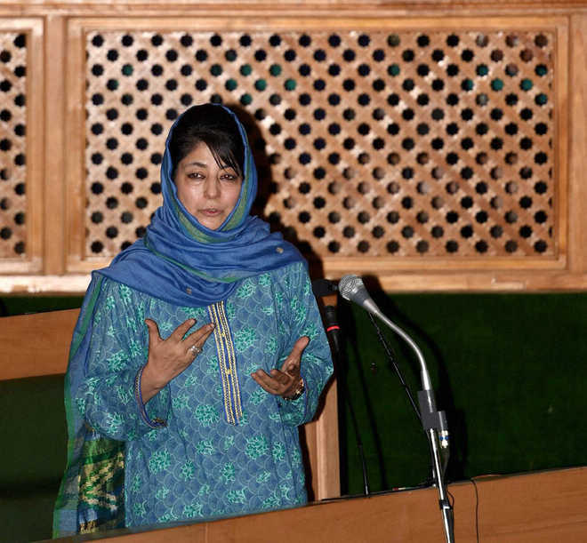 No compensation provided to Burhan Wani''s family: Mehbooba